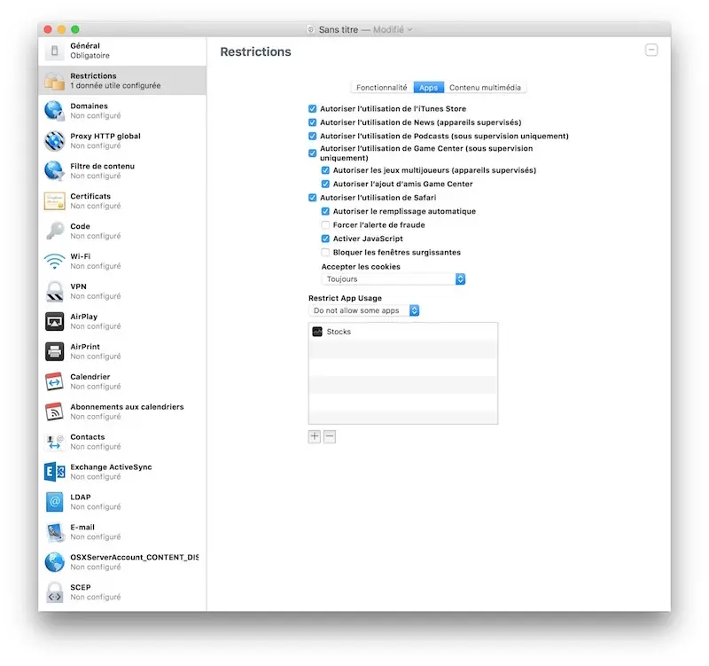 iOS 9.3b1 et Apple Configurator permettent de cacher des applications inutiles d'iOS !