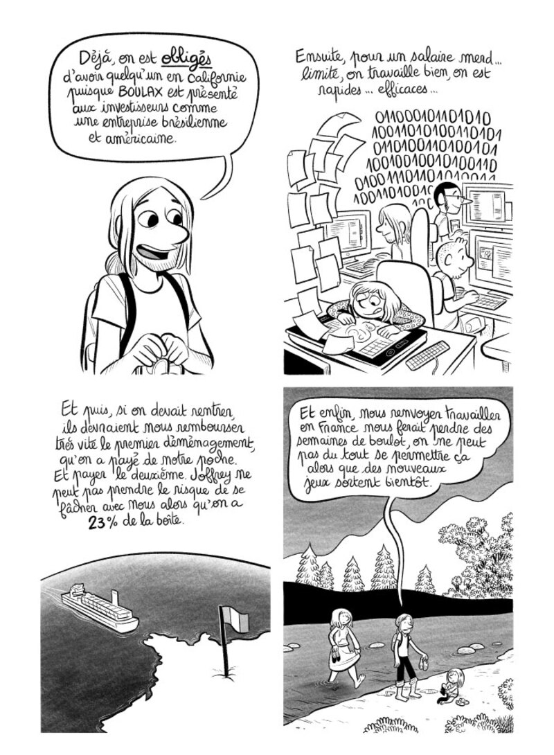 Illustration : BD : "J'ai créé ma startup iOS en Californie", par Laurel