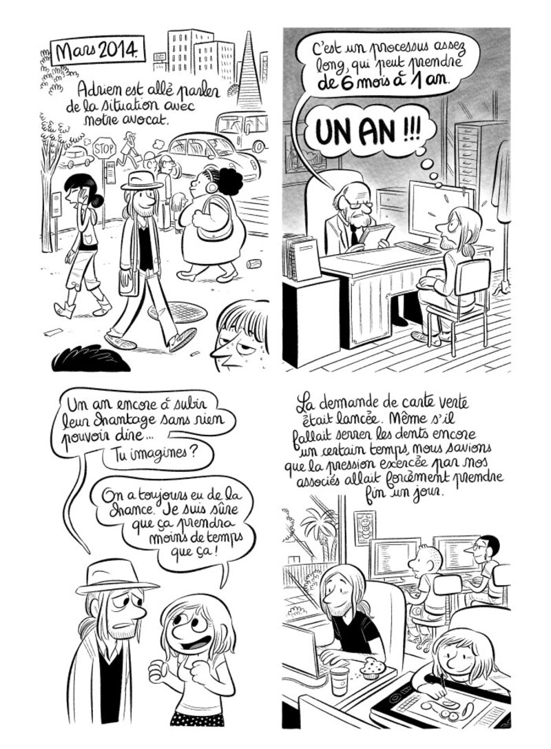 Illustration : BD : "J'ai créé ma startup iOS en Californie", par Laurel