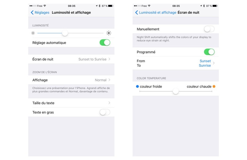 Illustration : iOS 9.3 bêta 2 : les nouveautés en images