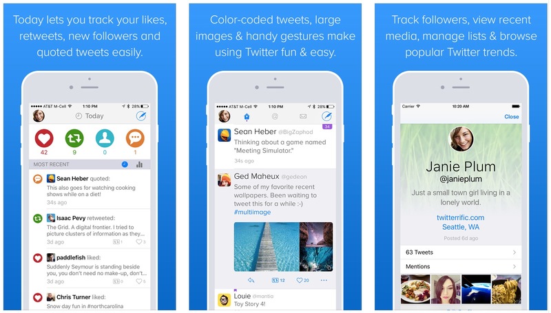Illustration : Twitterrific fait peau neuve sur iOS et gagne une app native sur l'Apple Watch