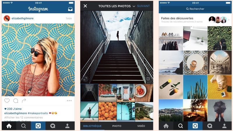 Illustration : Instagram apporte des raccourcis "3D Touch" aux anciens iPhone