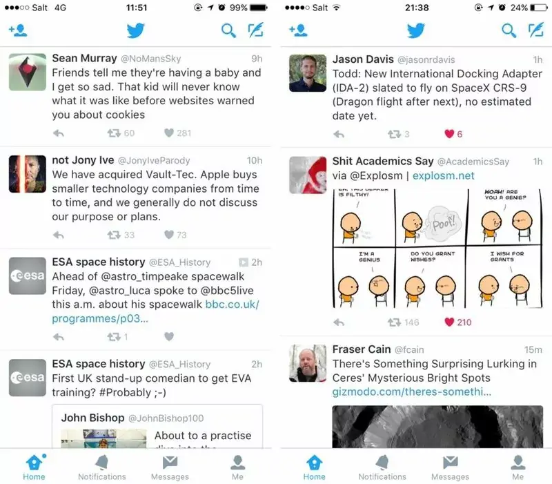 La TimeLine de Twitter va bientôt perdre son ordre chronologique par défaut