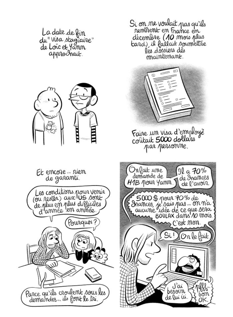 Illustration : BD : "J'ai créé ma startup iOS en Californie", par Laurel