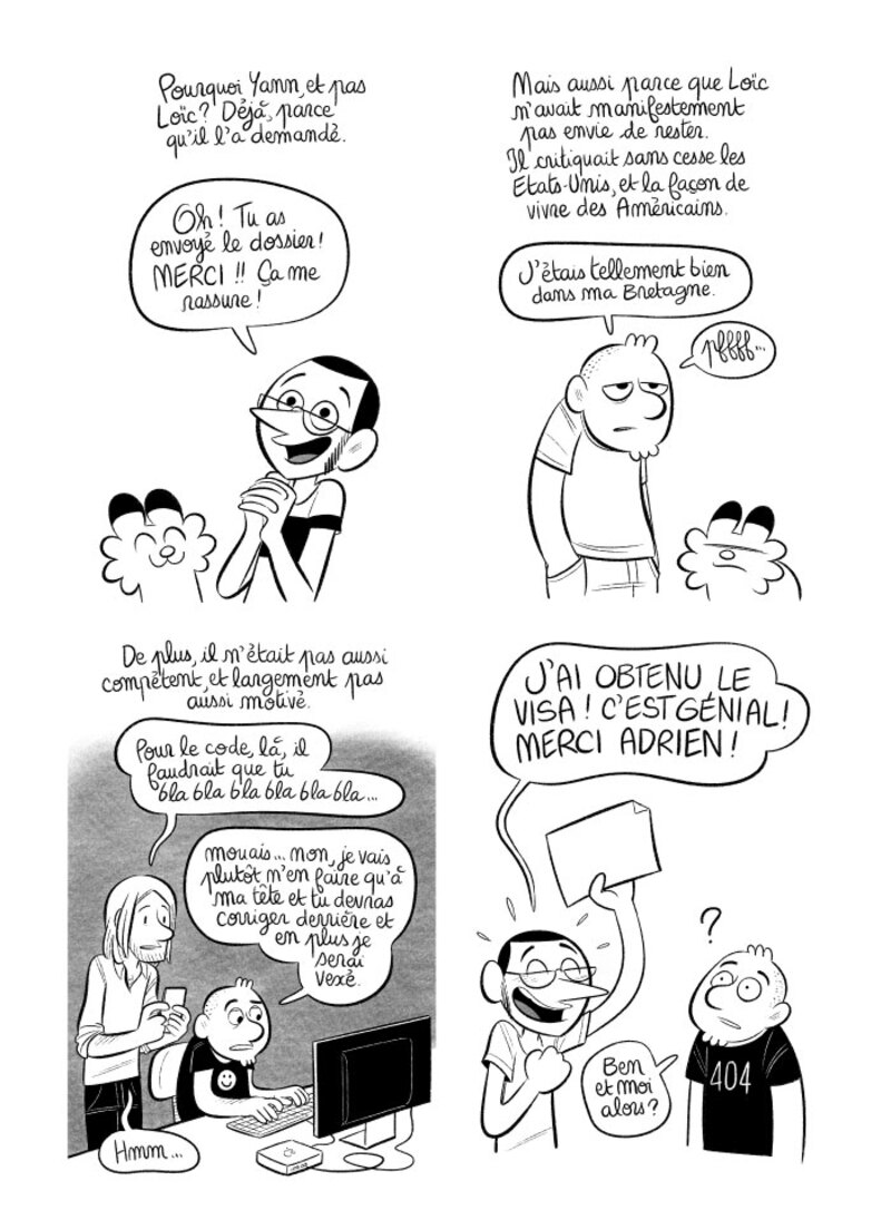 Illustration : BD : "J'ai créé ma startup iOS en Californie", par Laurel