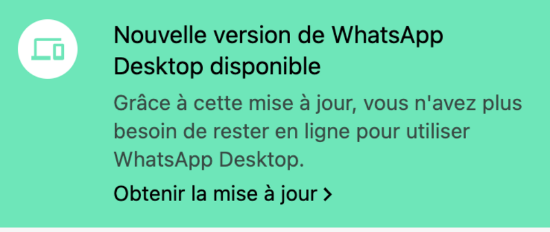 Illustration : WhatsApp Desktop fonctionne "presque" sans iPhone