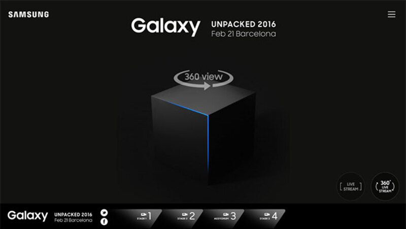 Illustration : Un live vidéo à 360° pour la présentation des Galaxy S7 de Samsung
