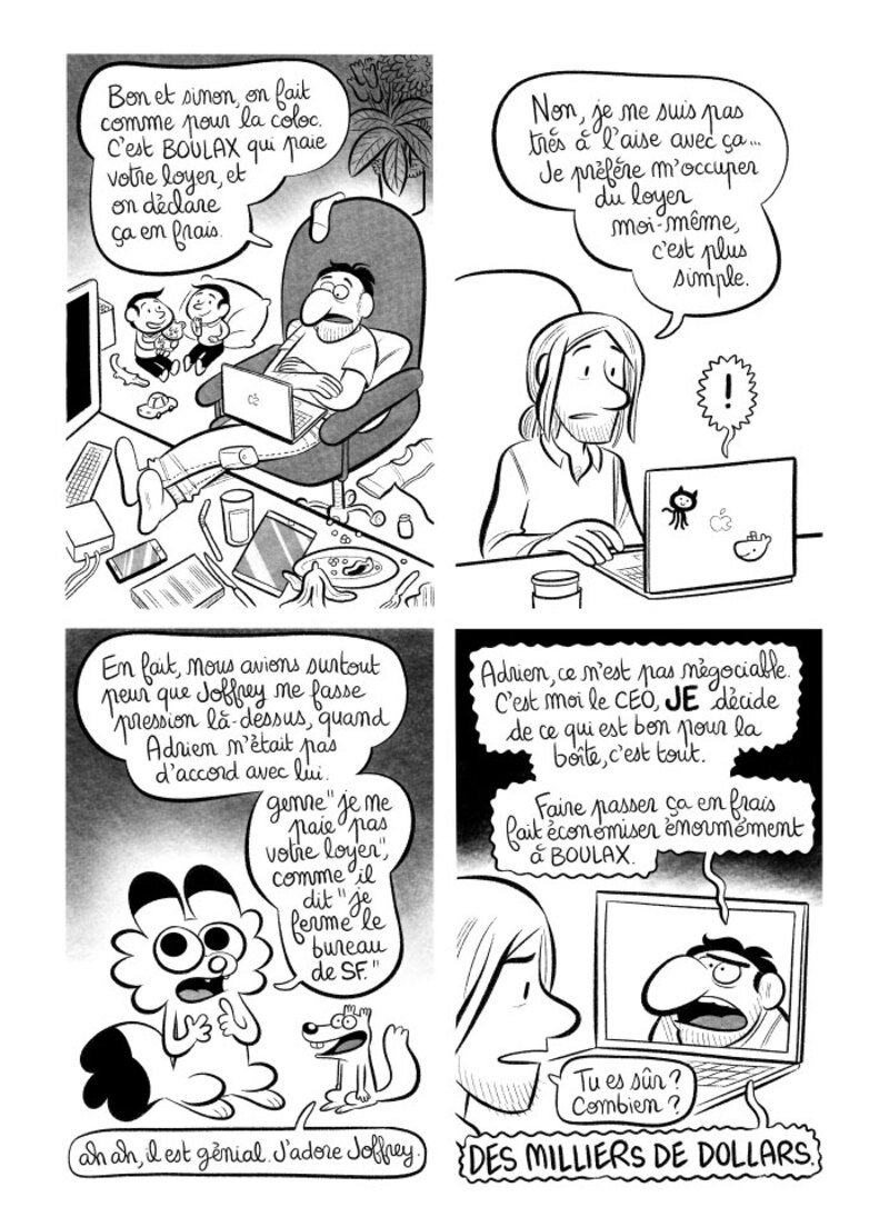 Illustration : BD : "J'ai créé ma startup iOS en Californie", par Laurel