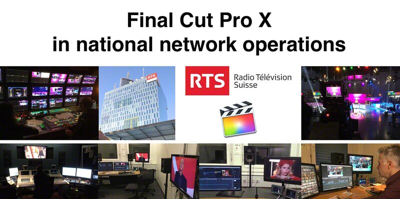 Illustration : Final Cut Pro X désormais au coeur de la télévision nationale suisse