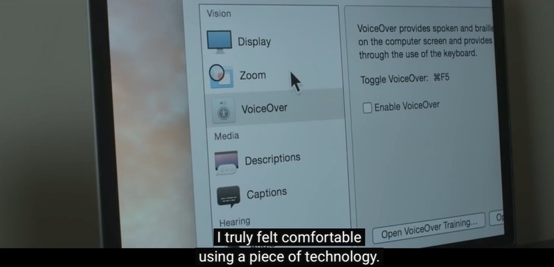 Illustration : Accessibilité : un jeune homme malvoyant remercie Apple avec une vidéo faite maison