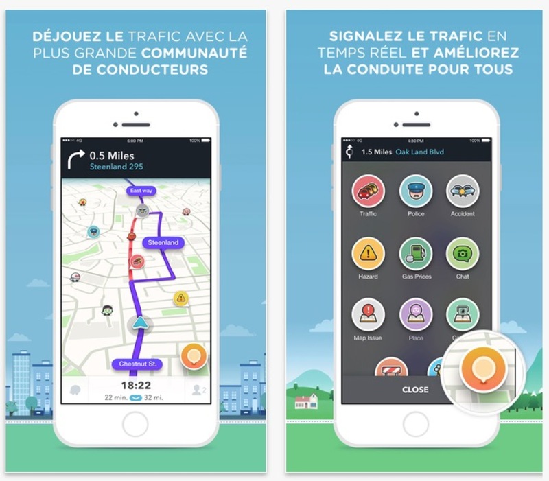 Illustration : Waze intègre la planification de trajets et détaille les embouteillages