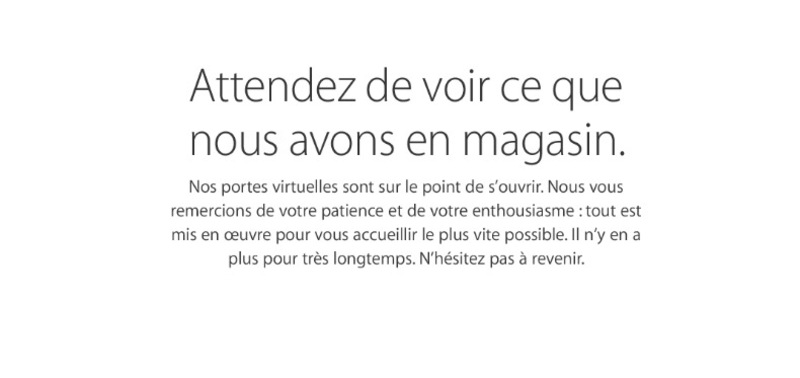 Illustration : L'Apple Store ferme en attendant la keynote