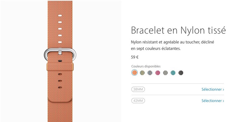 Illustration : Apple Watch : les nouveaux bracelets sont disponibles dans l'Apple Store !