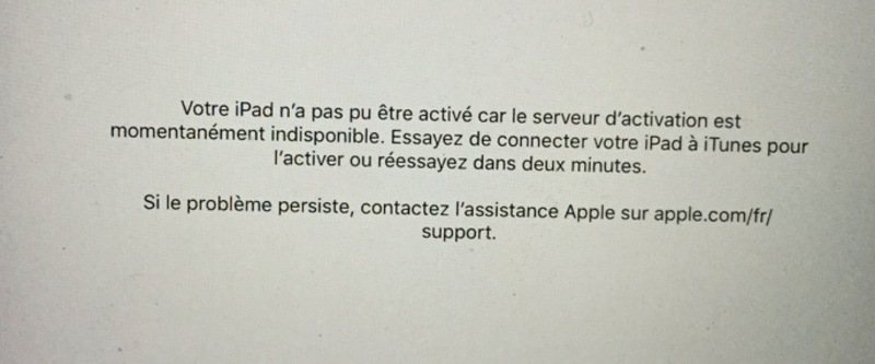 Illustration : iOS 9.3 : des serveurs d'activation (parfois) indisponibles