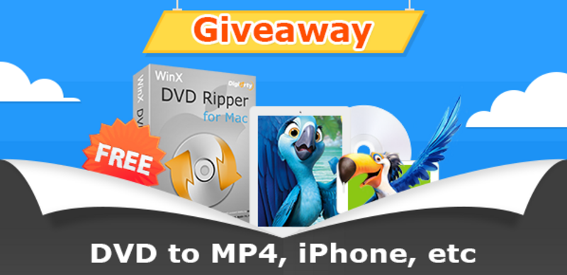 Illustration : Rappel : récupérez une licence gratuite pour WinX DVD Ripper pour Mac !