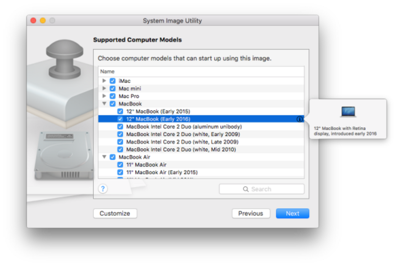 Illustration : Des traces d'un MacBook 12" (début 2016) dans OS X Server !