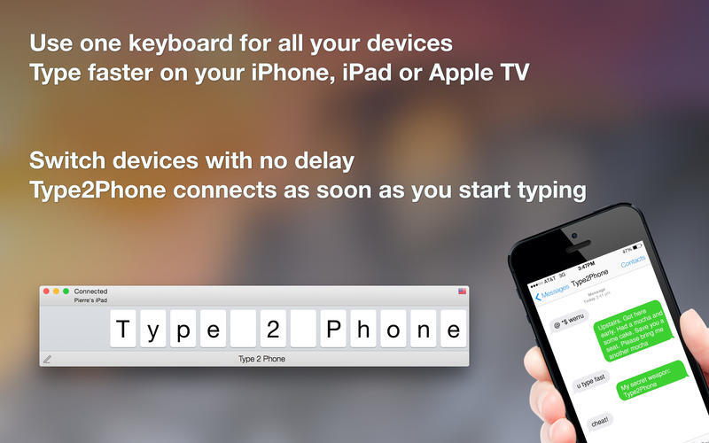 Type2Phone est en promo à - de 2 € : utiliser son clavier Mac pour écrire sur iPhone