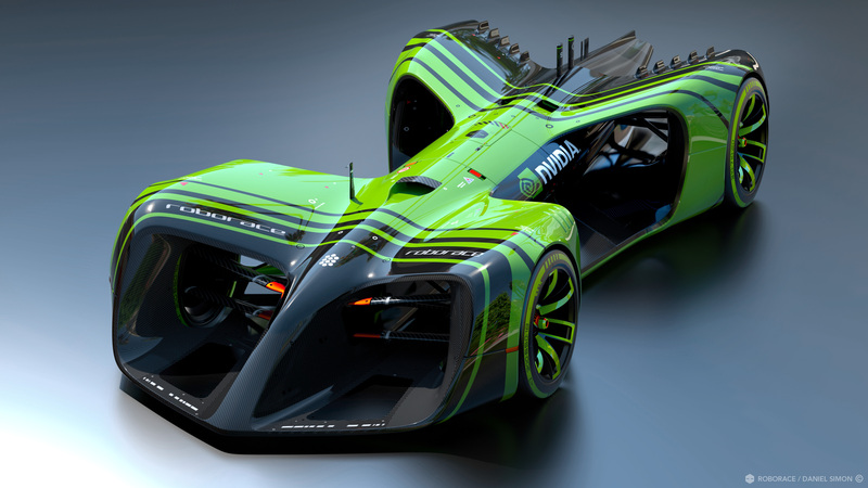 Illustration : NVIDIA sera au coeur de Roborace, une course de voitures-robot sans pilote