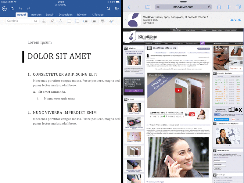 Illustration : Test de l'iPad Pro 9,7" (2016) : un iPad Air 3 qui se prenait pour un Pro