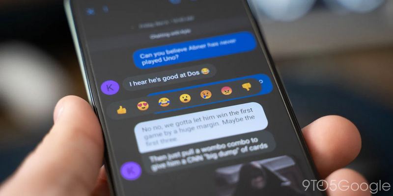 Illustration : Sms : Google va retranscrire les réactions d’iMessage en emoji