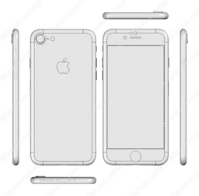 Illustration : Le Smart Connector et le double capteur photo seraient réservés aux iPhone 7 Plus