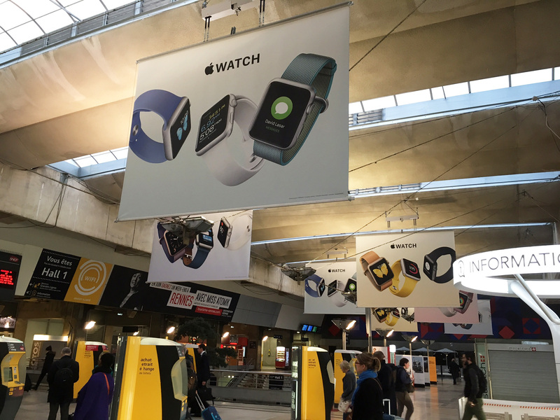 Illustration : L'image du jour : l'Apple Watch, star des publicités parisiennes
