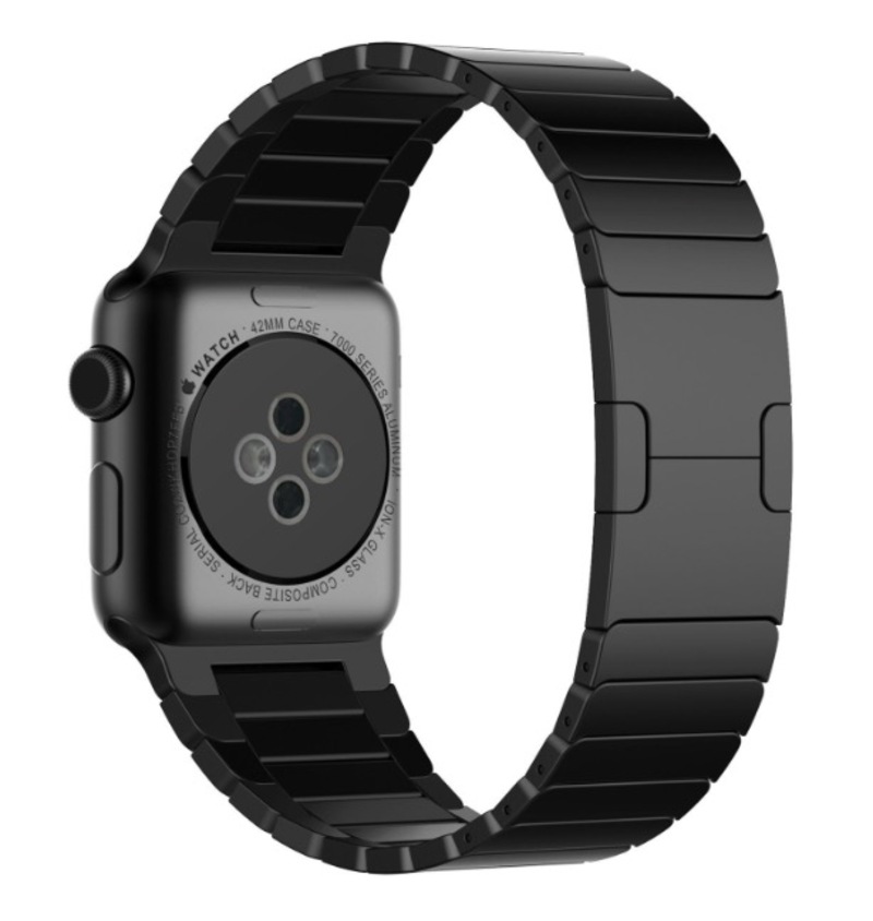 Illustration : Promo : un bracelet Apple Watch à maillons noirs à 38€