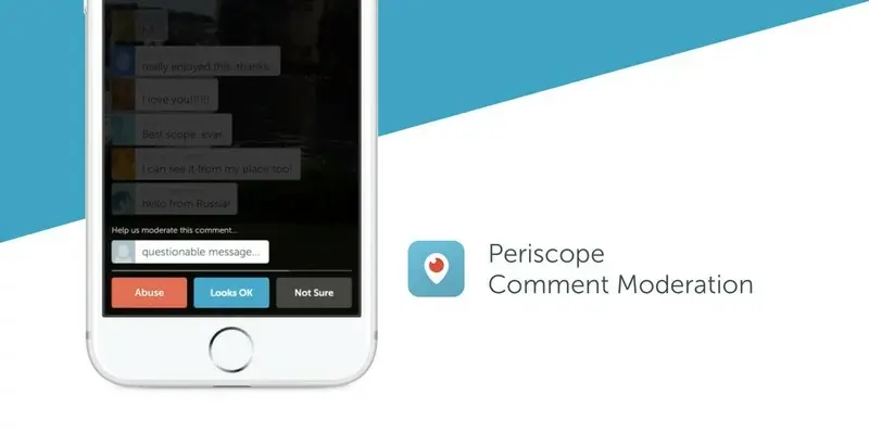 Periscope gagne un outil de modération pour les commentaires