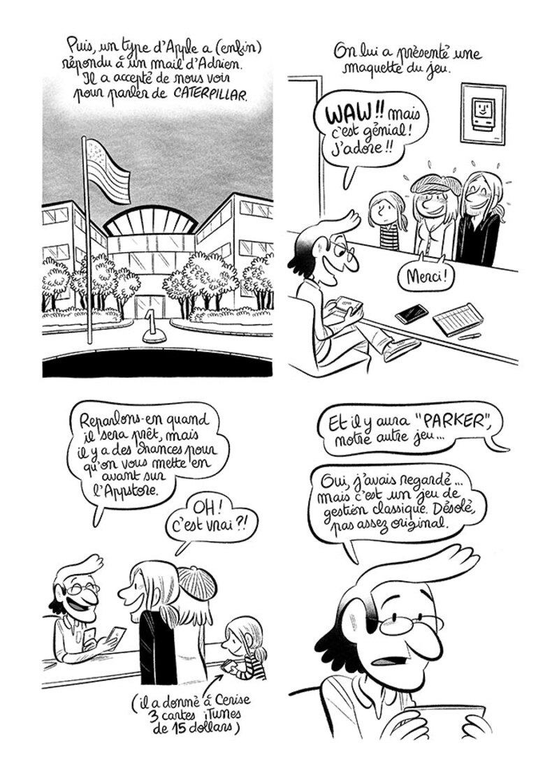 Illustration : BD : "J'ai créé ma startup iOS en Californie", par Laurel
