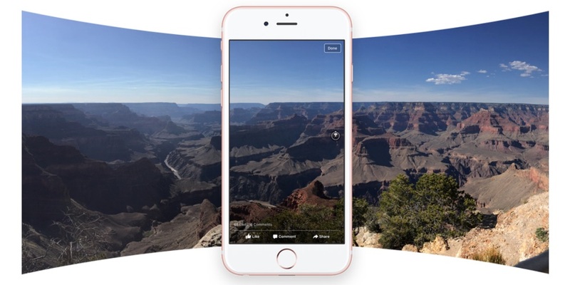 Illustration : Facebook transforme les panoramas de l'iPhone en photos 360°