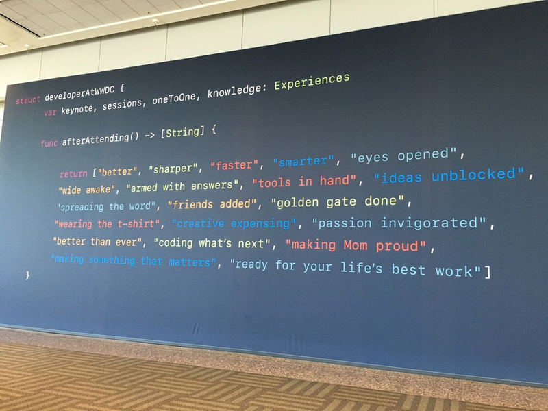 Illustration : Oh, le beau t-shirt de la #WWDC ! (Et plein d'autres photos en direct de San Francisco)