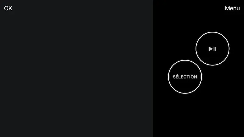 Aperçu de la nouvelle application "Apple TV Remote"