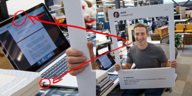 Illustration : Quand Mark Zuckerberg bloque la caméra de son MacBook Pro avec de l'adhésif (photo)