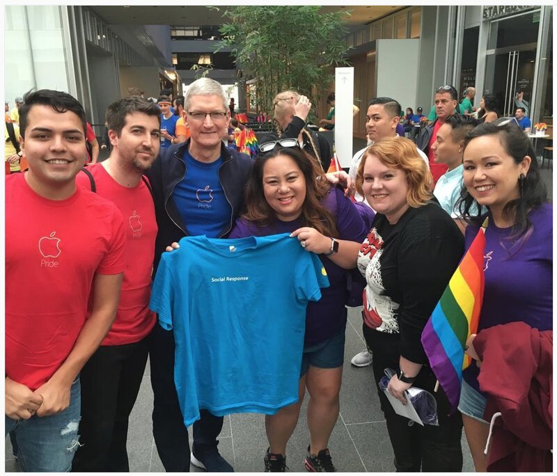 Illustration : Apple à la Gay Pride de San Francisco (avec un bracelet spécial pour Apple Watch !)