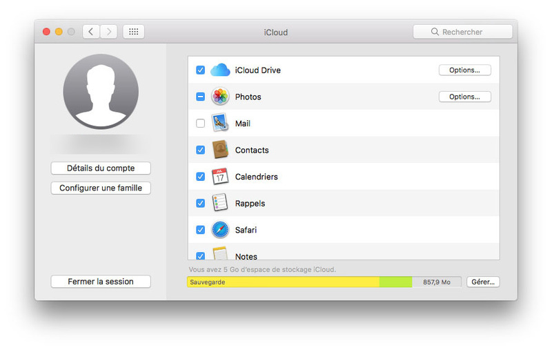 Illustration : macOS Sierra : le bureau dans le Cloud et un outil pour gérer le stockage (prise en main)