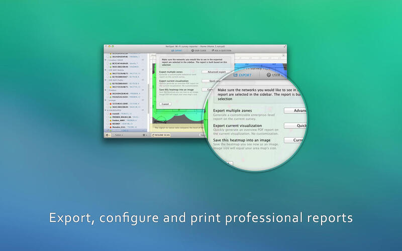 Illustration : NetSpot Wi-Fi Reporter est vendu 1€ aujourd'hui seulement sur Mac (au lieu de 50€)