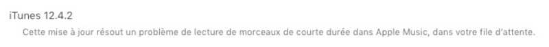 Illustration : iTunes 12.4.2 est disponible au téléchargement