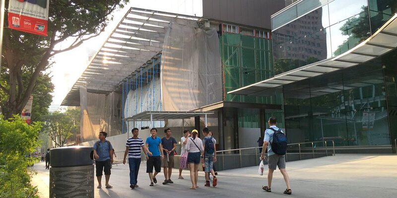 Illustration : Le premier Apple Store de Singapour se dessine (photos)