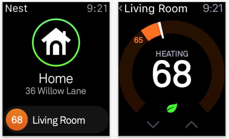 Illustration : Le thermostat Nest lance son extension pour l'Apple Watch