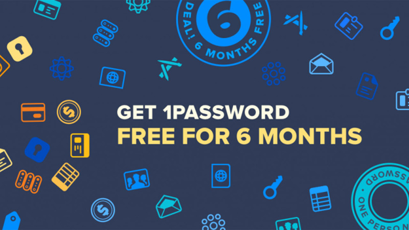 Illustration : 1Password propose son abonnement aux particuliers (avec 6 mois d'essai gratuit)