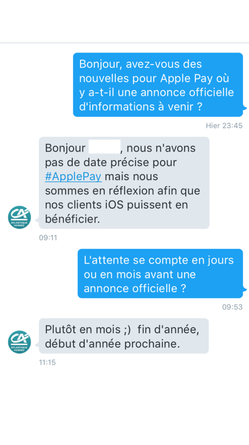 Illustration : Apple Pay disponible au Crédit Agricole à la fin de l'année