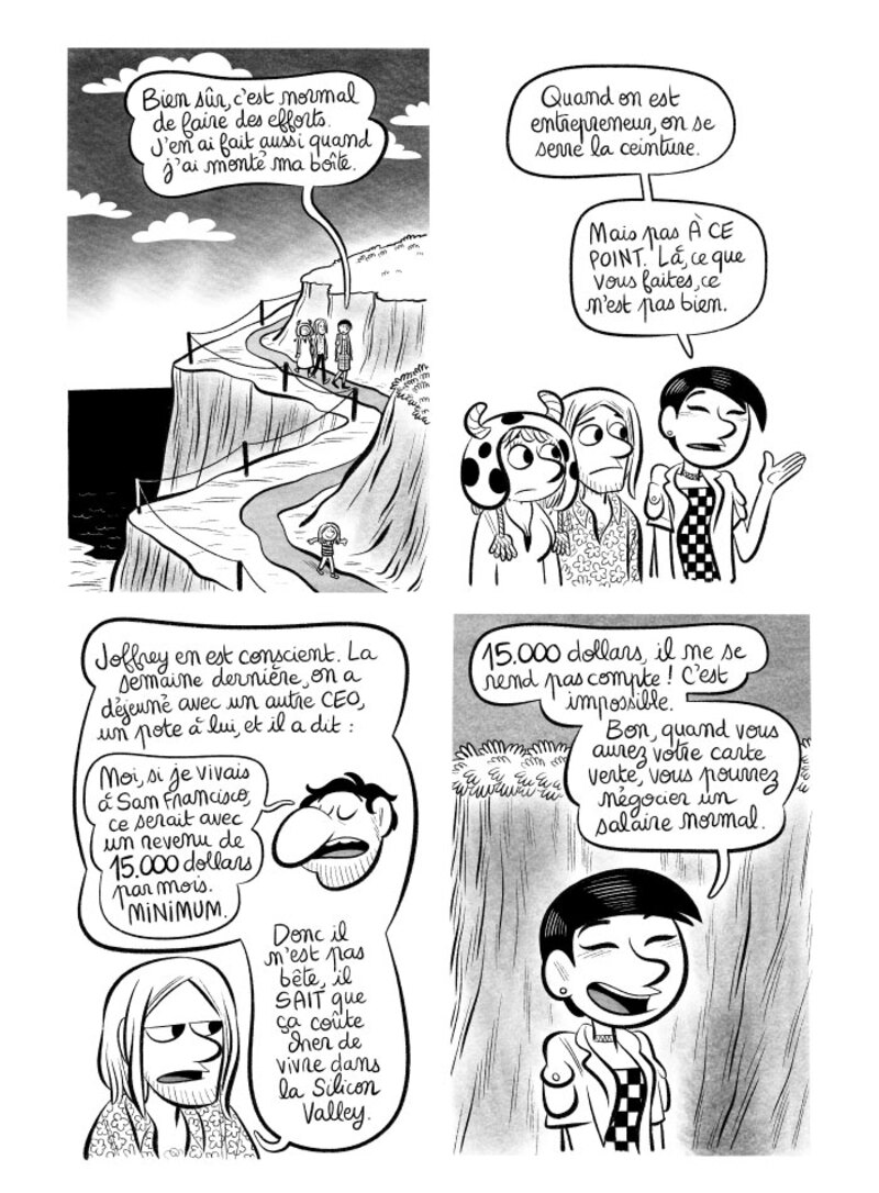 Illustration : BD : "J'ai créé ma startup iOS en Californie", par Laurel