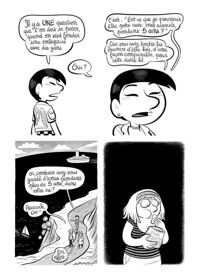 Illustration : BD : "J'ai créé ma startup iOS en Californie", par Laurel