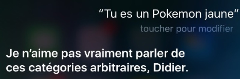 Illustration : Siri blague désormais sur les Pokemon (Go)