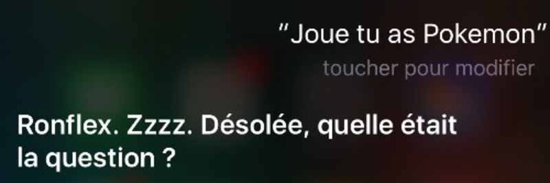 Illustration : Siri blague désormais sur les Pokemon (Go)