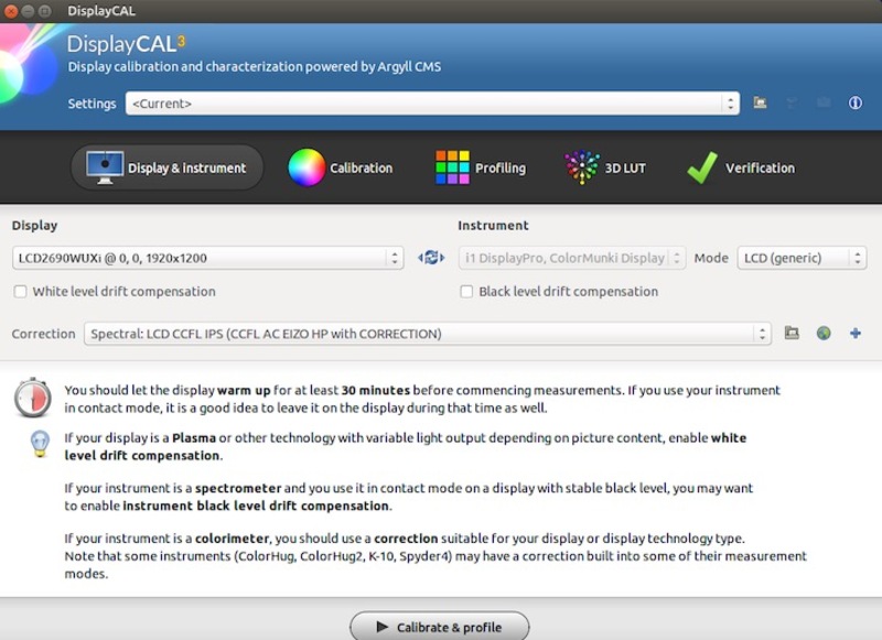 Illustration : Calibration : un logiciel (DisplayCAL) pour utiliser d'anciennes sondes sur Mac