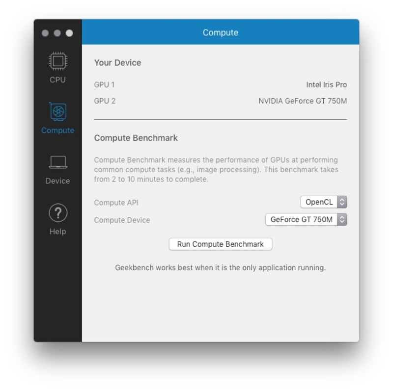 Illustration : Geekbench 4 mesure les performances OpenCL et améliore ses résultats CPU