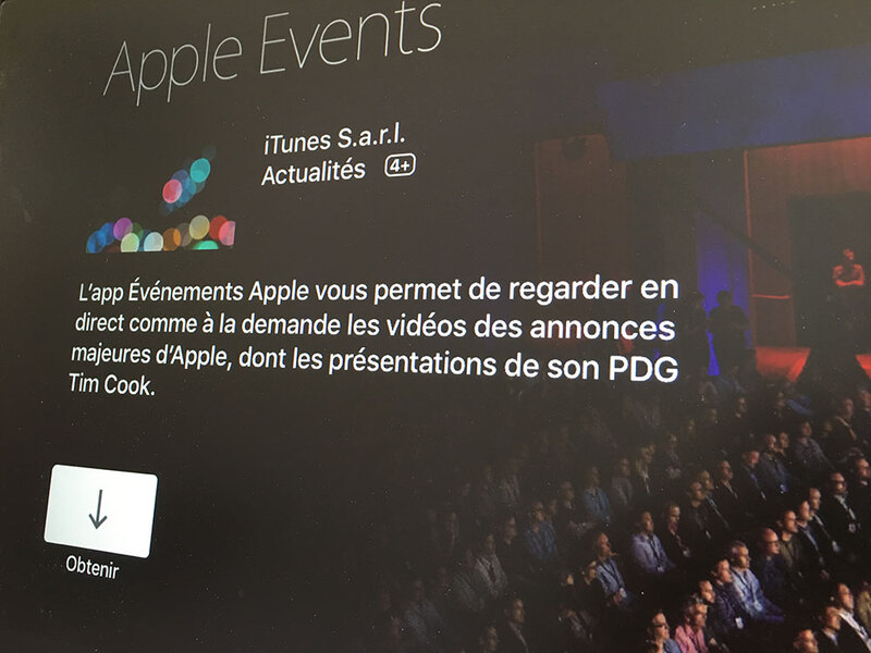 Illustration : Keynote : l'application "Apple Event" débarque sur l'Apple TV