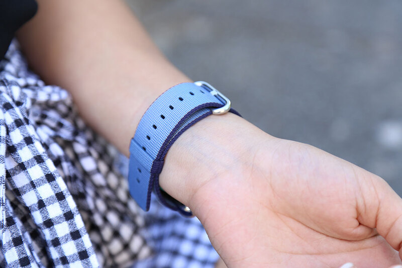 Illustration : Aperçu des nouveaux bracelets (nylon & sport) pour Apple Watch (photos feat. Nora)