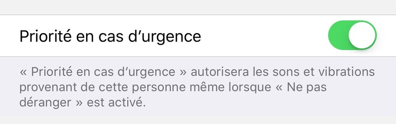 Illustration : iOS 10 : le mode "Ne pas déranger" peut laisser passer les messages de certains contacts
